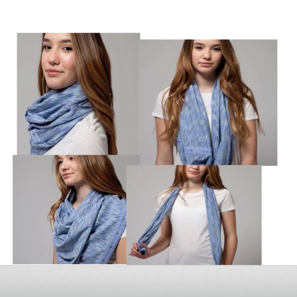 Ivivva Village Chill Infinity Scarf Pink Ultra Soft One Size